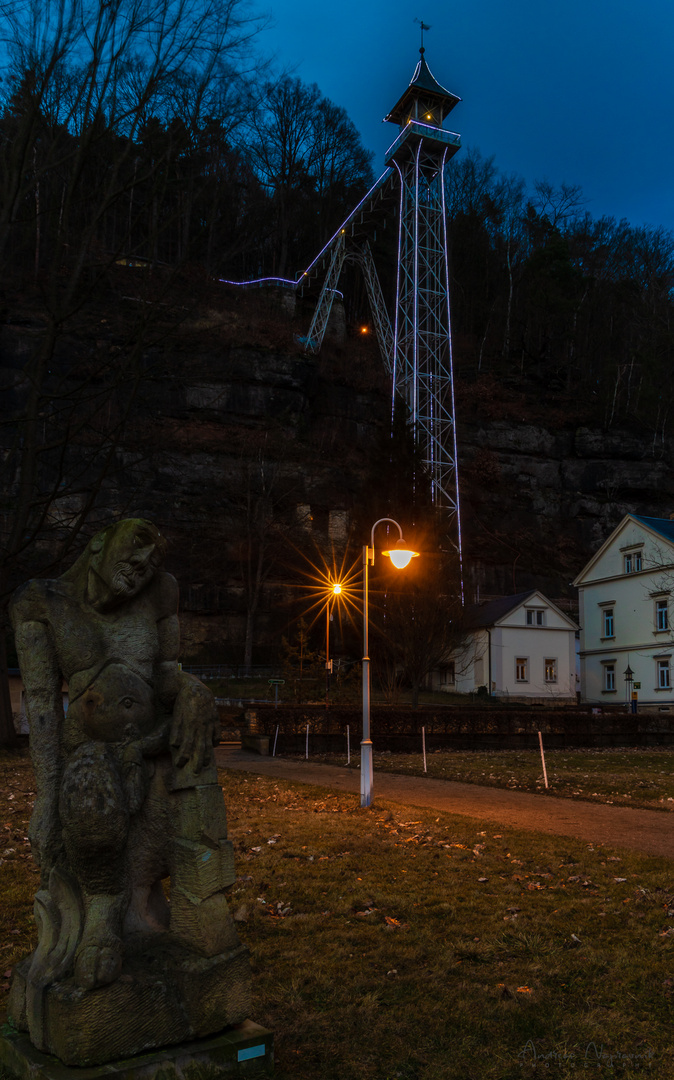 Historischer Aufzug Bad Schandau