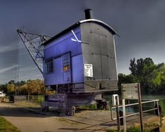 Historischer Bagger am Altrhein Ginsheim