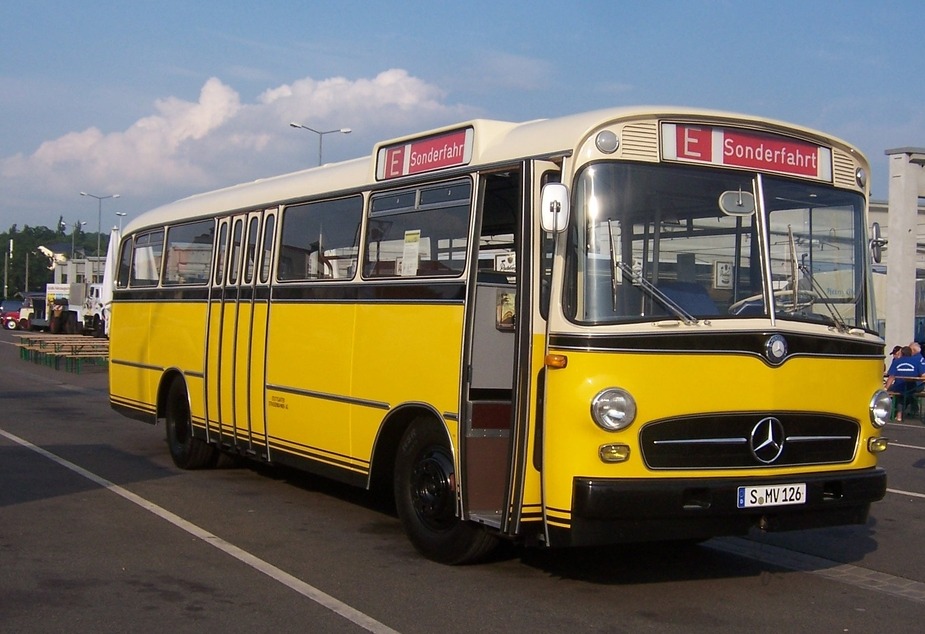 Historischer Benz in Dresden zu Gast