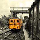 Historischer Berliner U-Bahnzug vom Typ A 1