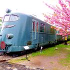 Historischer dreiteiliger Salontriebwagenzug der ungarischen Staatsbahnen