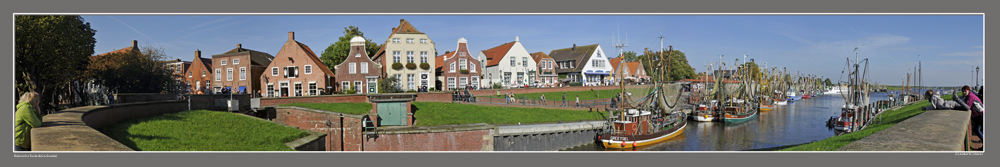 Historischer Fischerhafen Greetsiel - Panorama