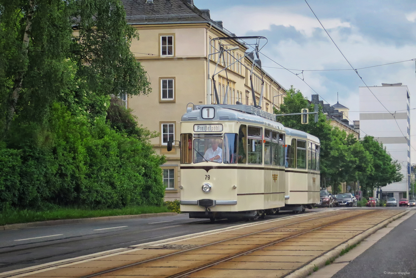 Historischer Gothazug der Plauener Straßenbahn