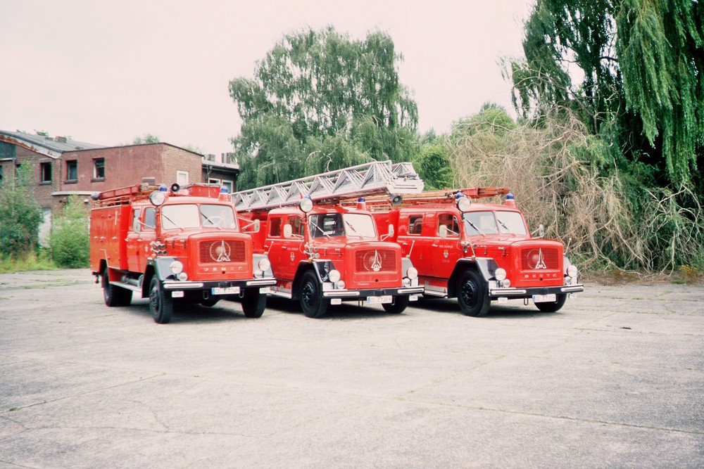 Historischer Löschzug der FF Celle beim Eckhaubertreffen 2007