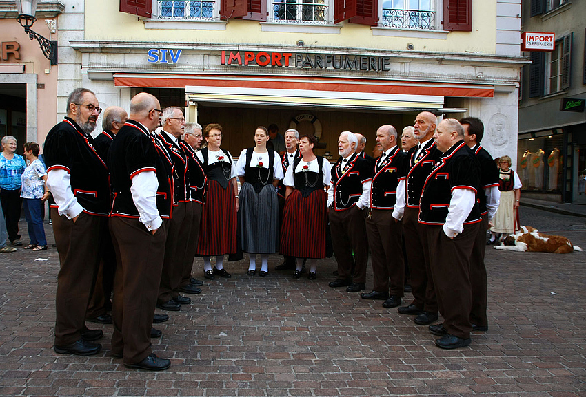 Historischer Markt in Solothurn 1