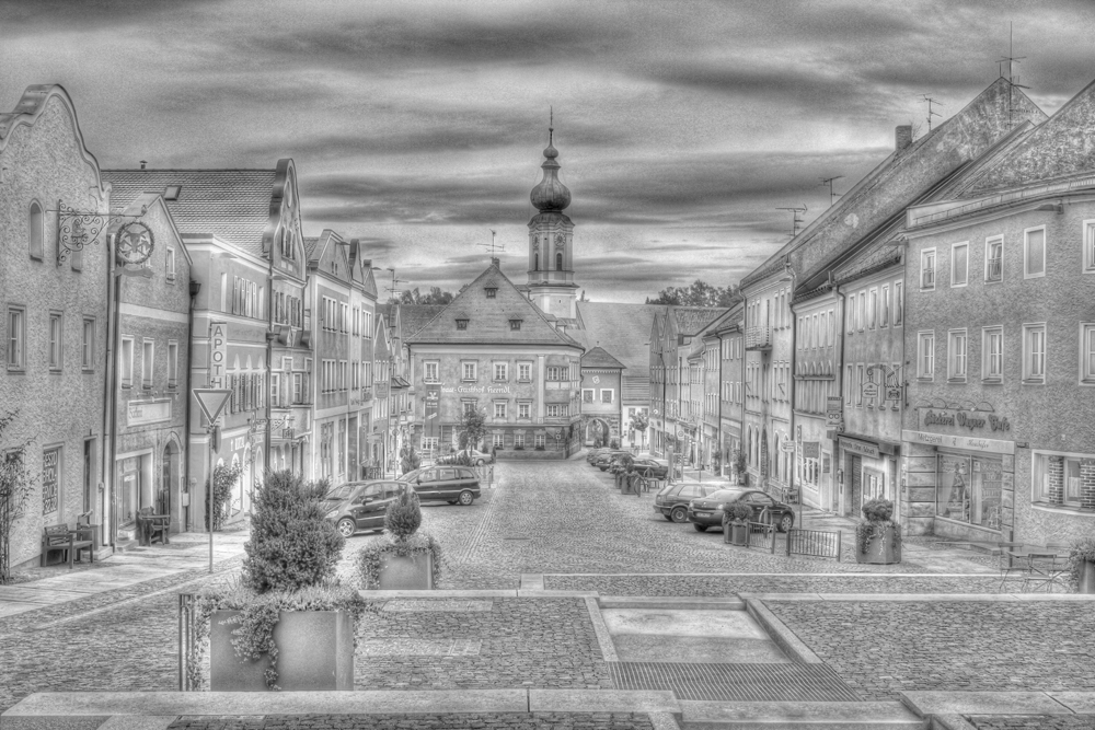 Historischer Marktplatz Rotthalmünster mal anders