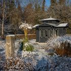 Historischer Pavillon im Licht