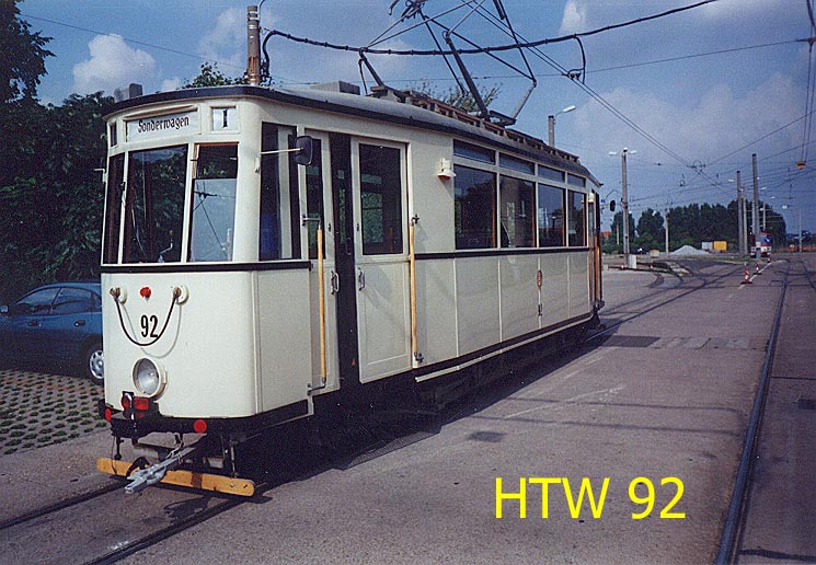 Historischer Triebwagen der EVAG Erfurt