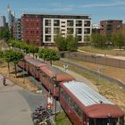 Historischer Triebwagen in Frankfurt