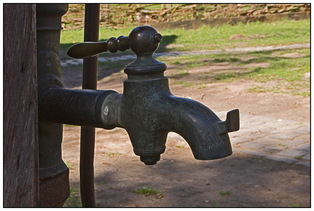 historischer Wasserspender, Mühlenhof Münster