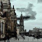 Historisches Dresden der Elbe entlang ...