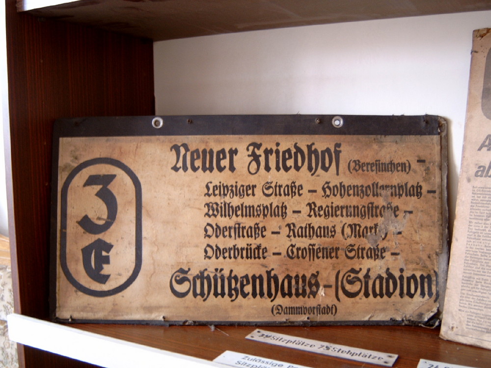 Historisches Linienschild