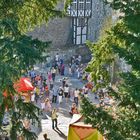 Historisches Meeting im Burghof