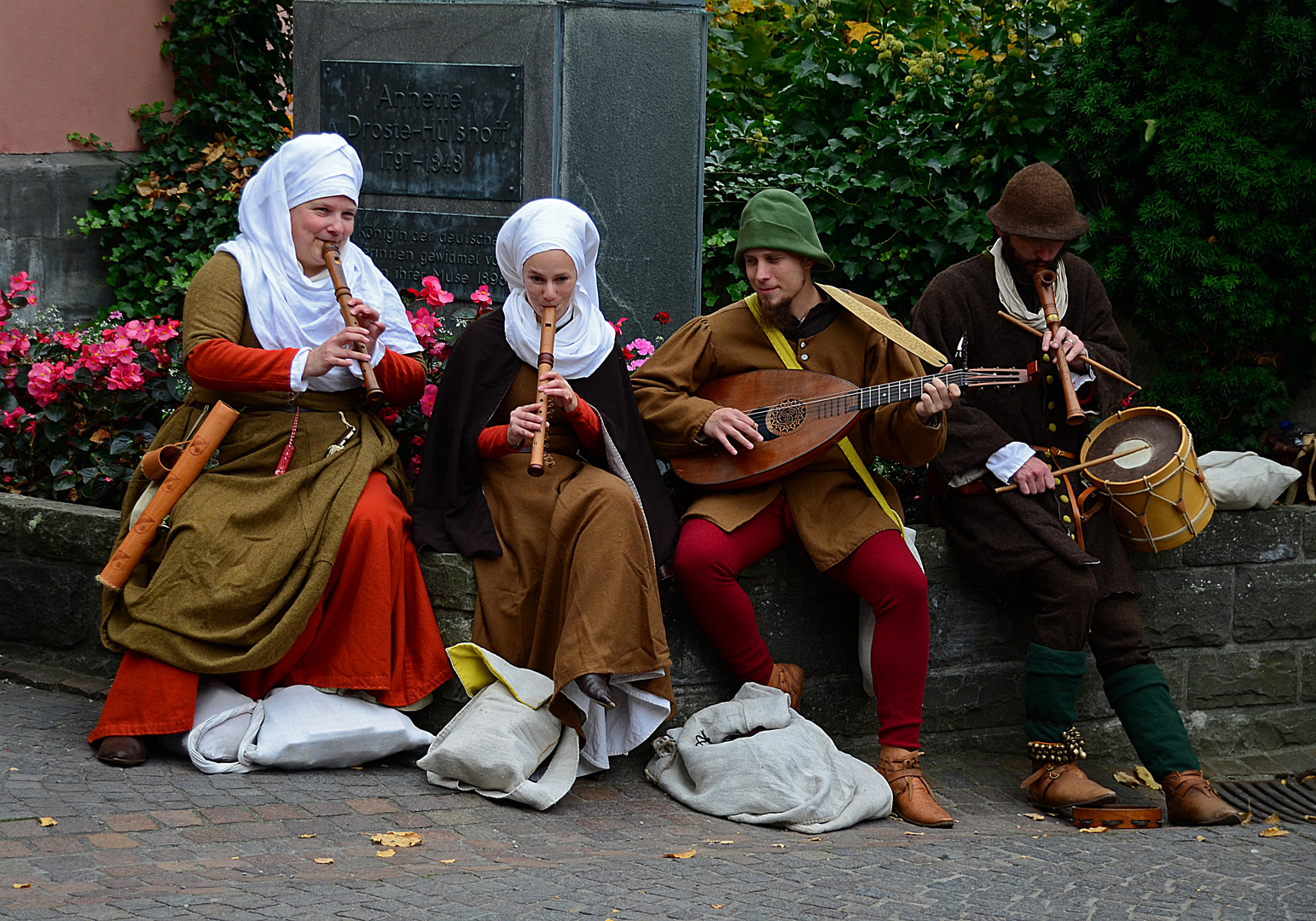 Historisches, mittelalterliches Markttreiben