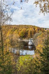 Historisches Pumpenhaus am Itzenplitzer Weiher (Heiligenwald/Saarland)