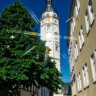 Historisches Rathaus Gera in der Morgensonne