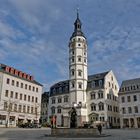 Historisches Rathaus Gera in einer Aprilwetterschauerpause 