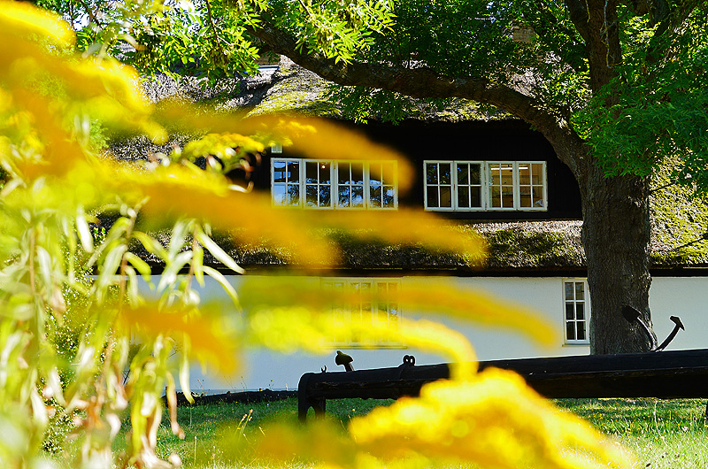 Historisches Reethaus im Spätsommer...Heute (24. 8. 2013) in Göhren a. Rügen aufgenommen.