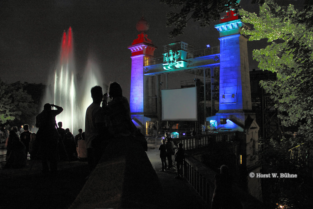 Historisches Schiffshebewerk Henrichenburg bei der "Extraschicht 2012" - Nacht der Insustriekultur