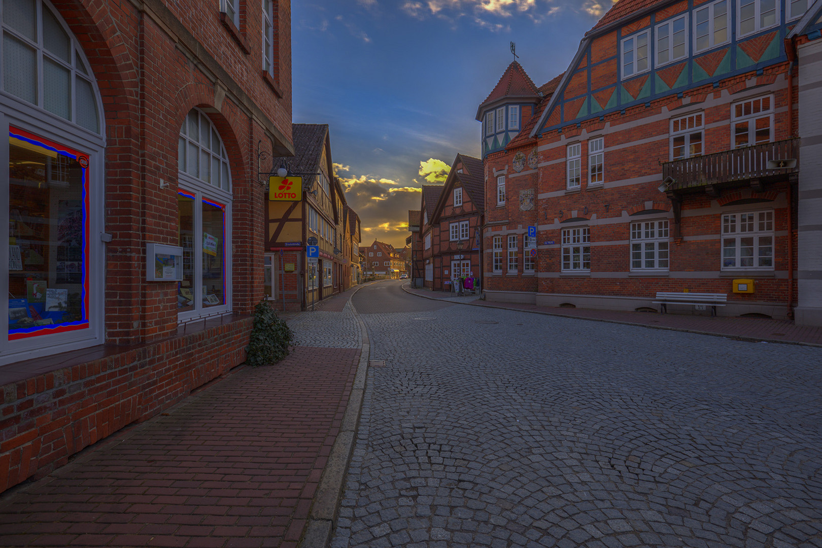 Hitzacker im Licht der goldenen Stunde