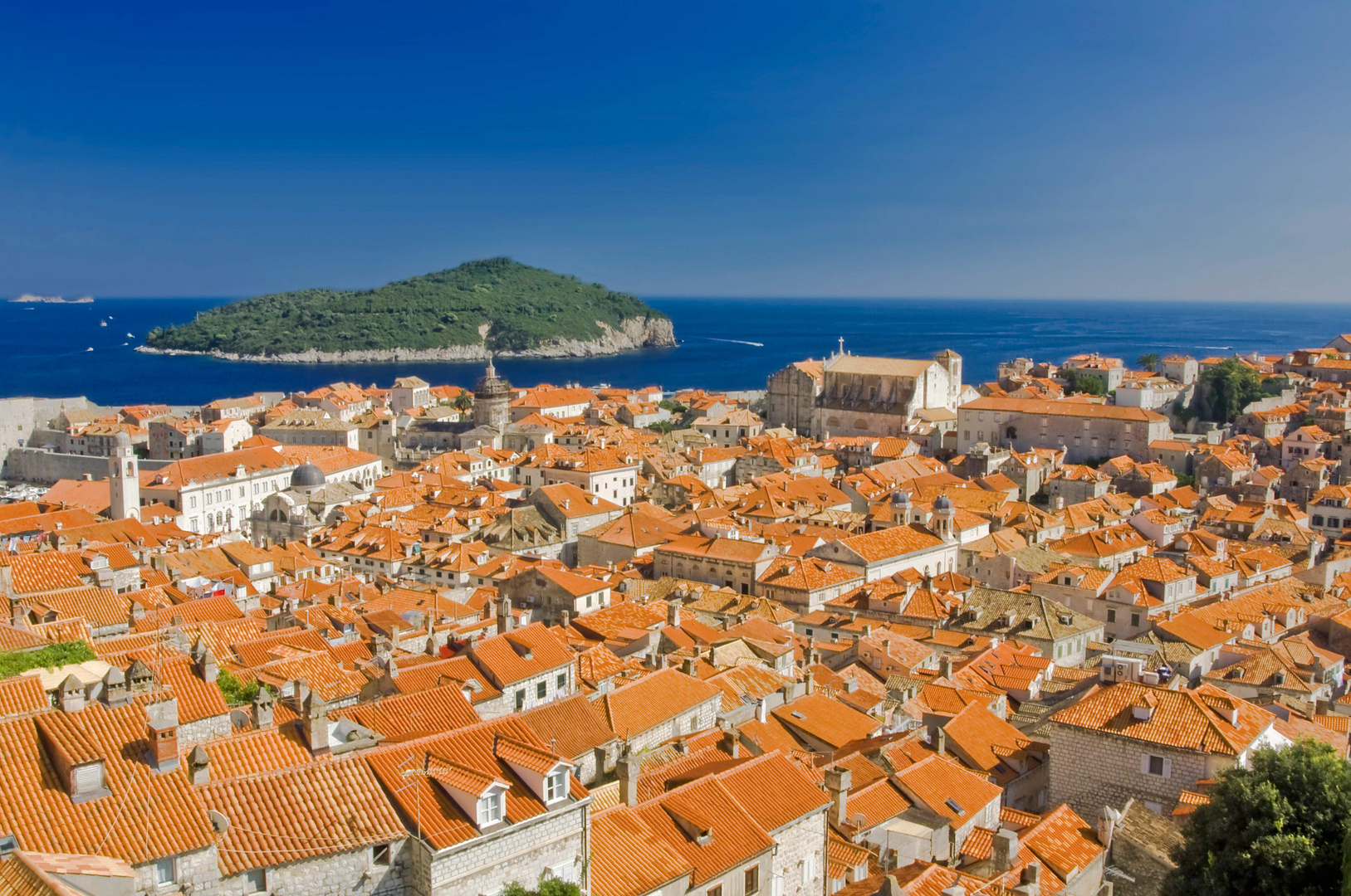 Hitze über Dubrovnik