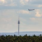 Hitzeflimmern und Fernmeldeturm Nürnberg