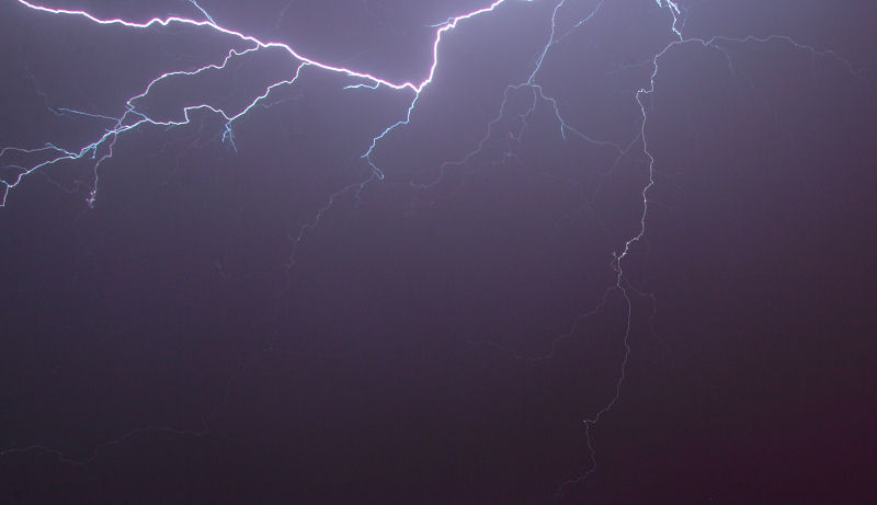 Hitzegewitter am 17.07.2007 um 2 Uhr Nachts