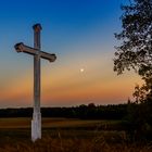 Hitzkofen Kreuz Sonnenuntergang Vollmond