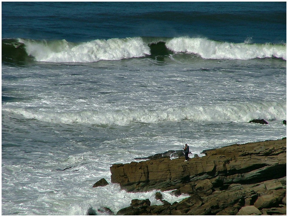 Hiver et la mer au Portugal