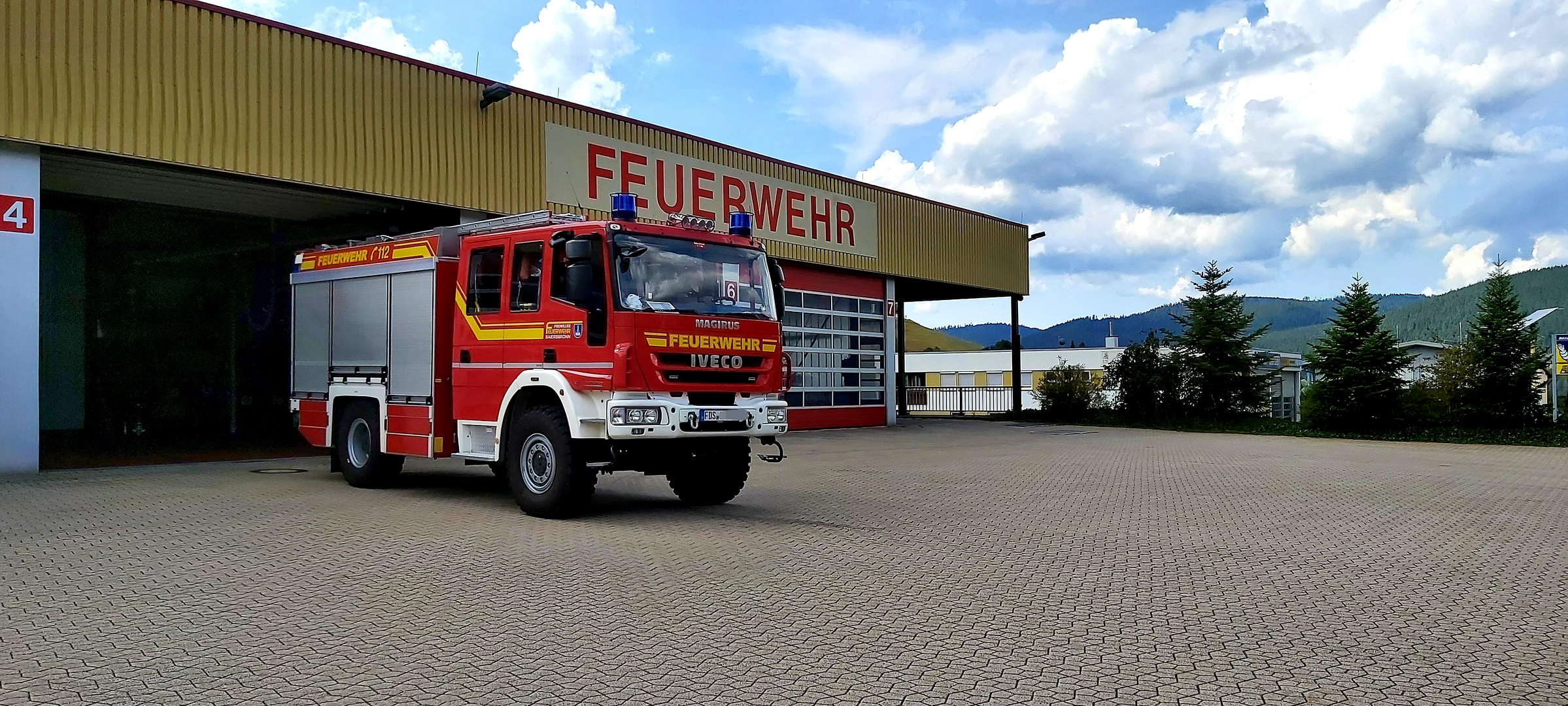 HLF nach dem Einsatz