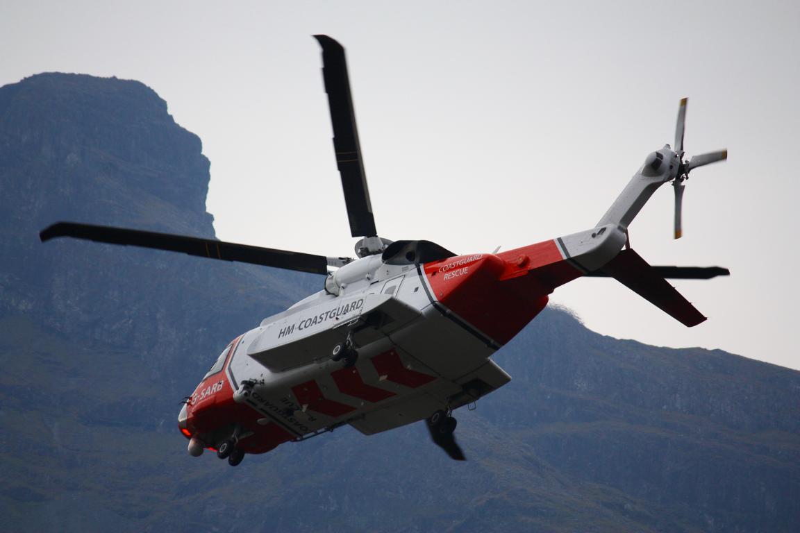 HM Coastguard Hubschrauber