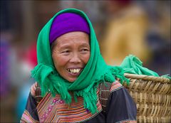 Hmong Frau am Markt