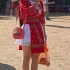 Hmong-Frau am Neujahrsfest