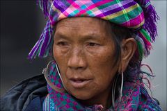 Hmong Frau im nördlichen Bergland Vietnams