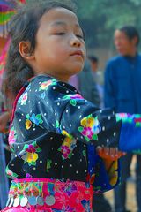 Hmong girl in her action