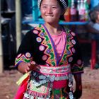 Hmong girl in her traditional cloth