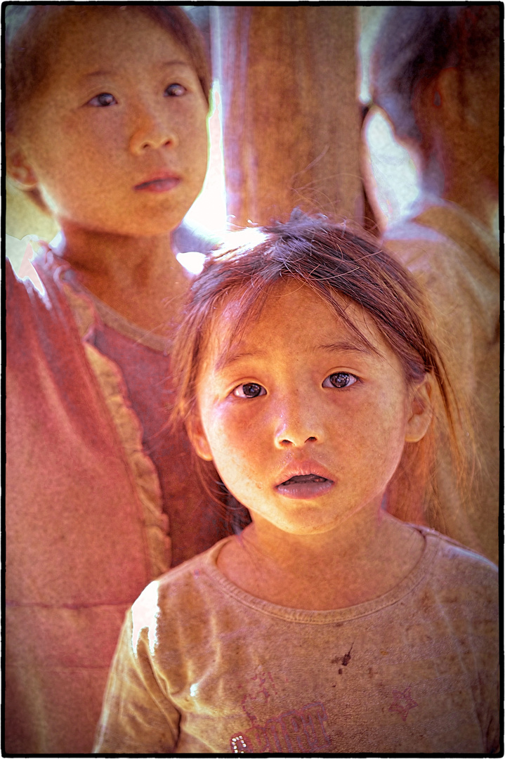 Hmong Mädchen im Norden von laos