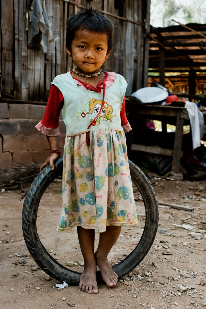 Hmong Mädchen in Nord Laos