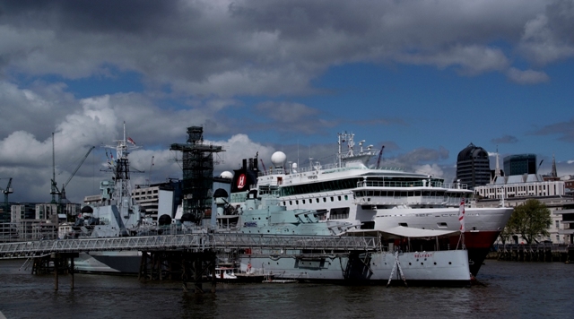 HMS Belfast on River Thames