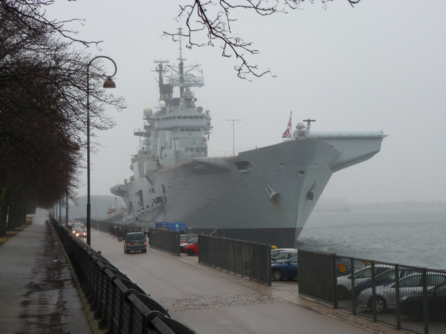 HMS Illustrious at Langelinie, Copenhagen