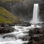 Hænubrekkufoss waterfall