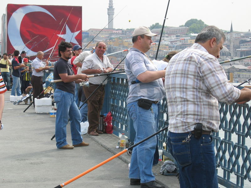 Hobbyangler in Istanbul