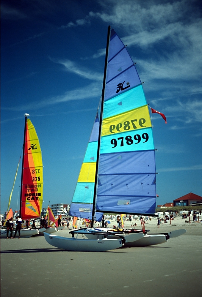 Hobie am Strand von Wangerooge