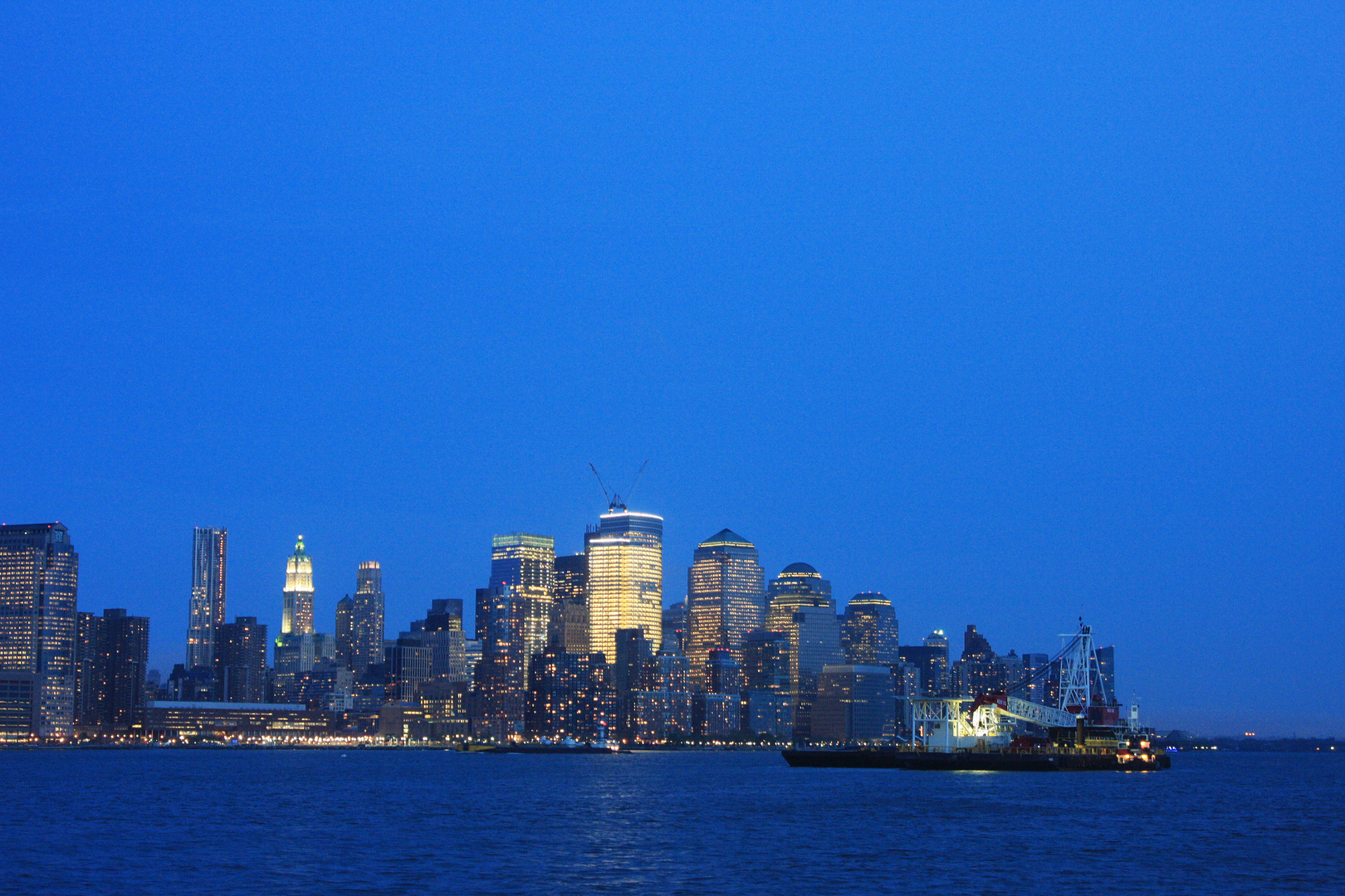 Hoboken 23. Manhattan at night.