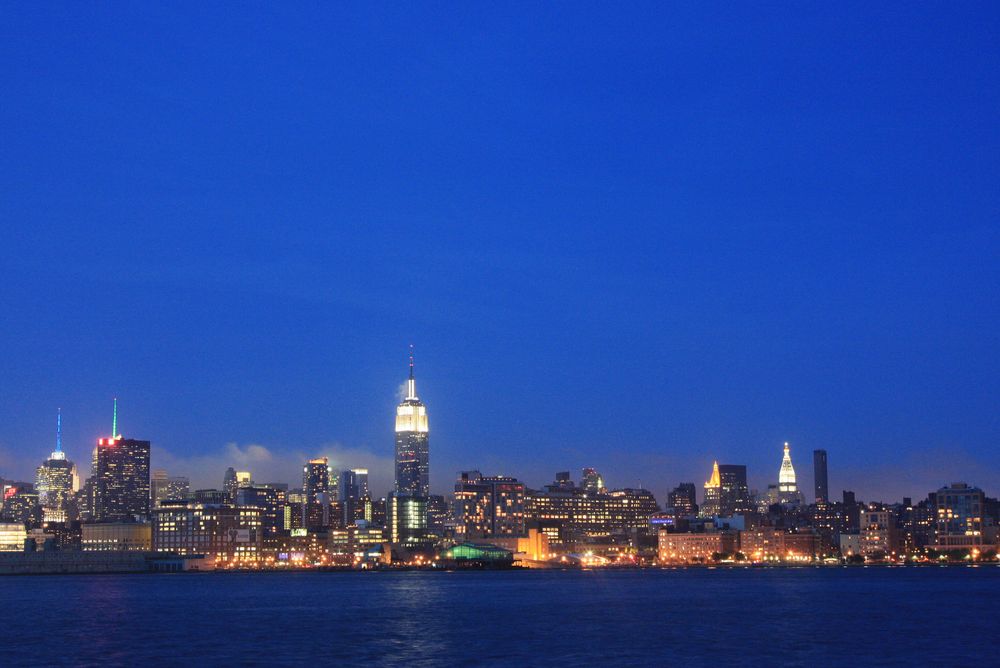 Hoboken 24. Manhattan at night.