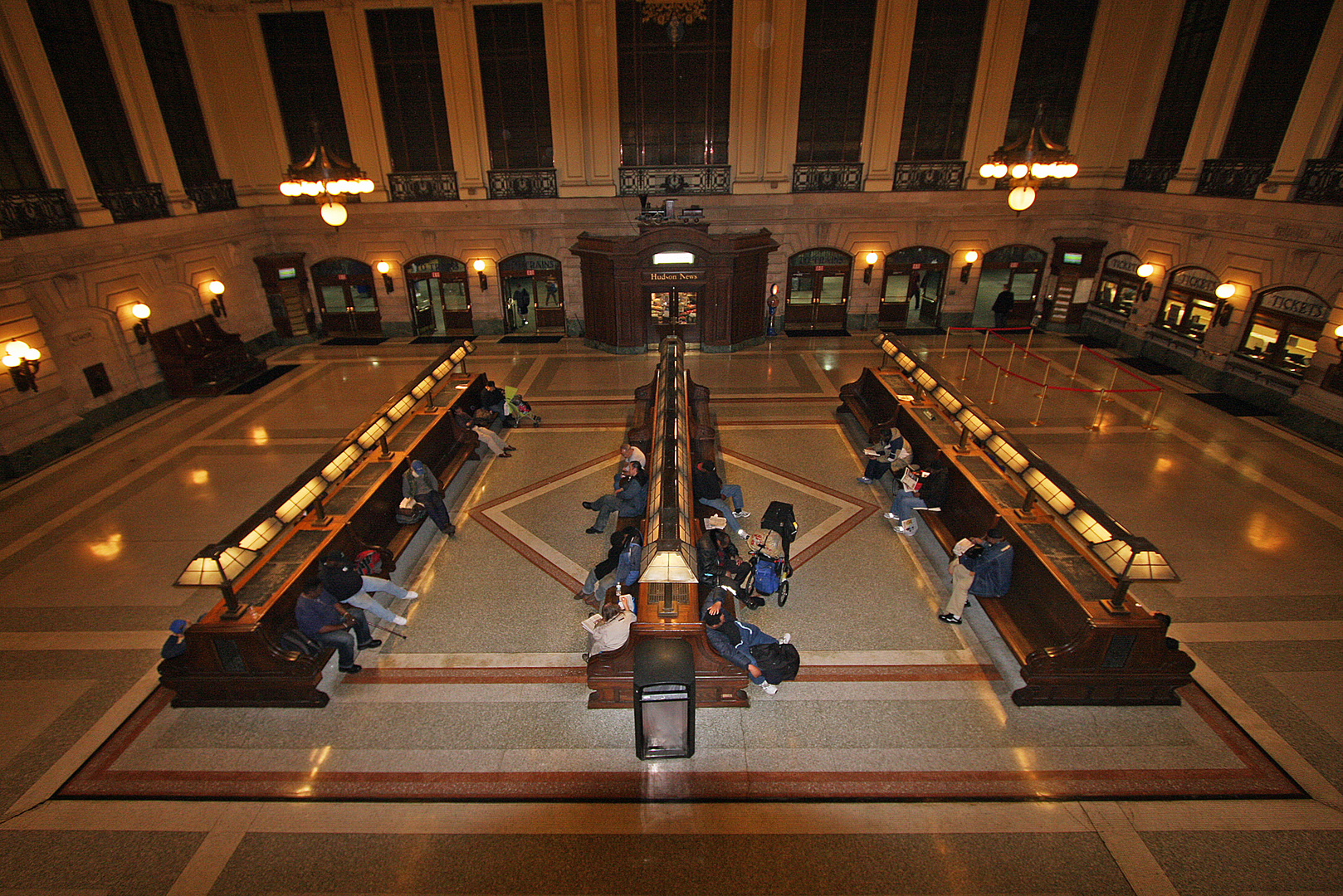 Hoboken Terminal 14. Nighttime.