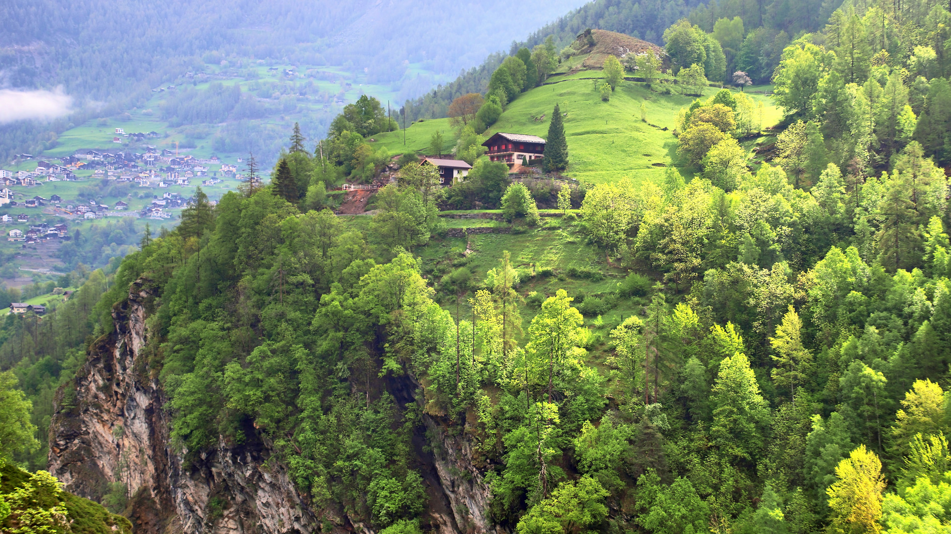 Hoch droben auf dem Berg