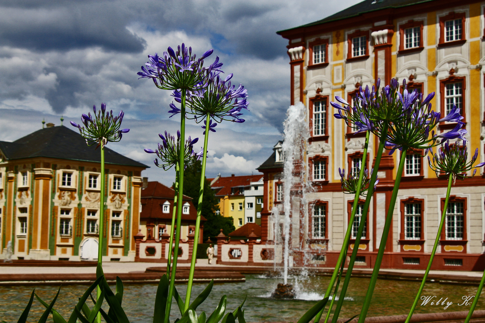 Hoch hinaus..im Bruchsaler Schloßgarten