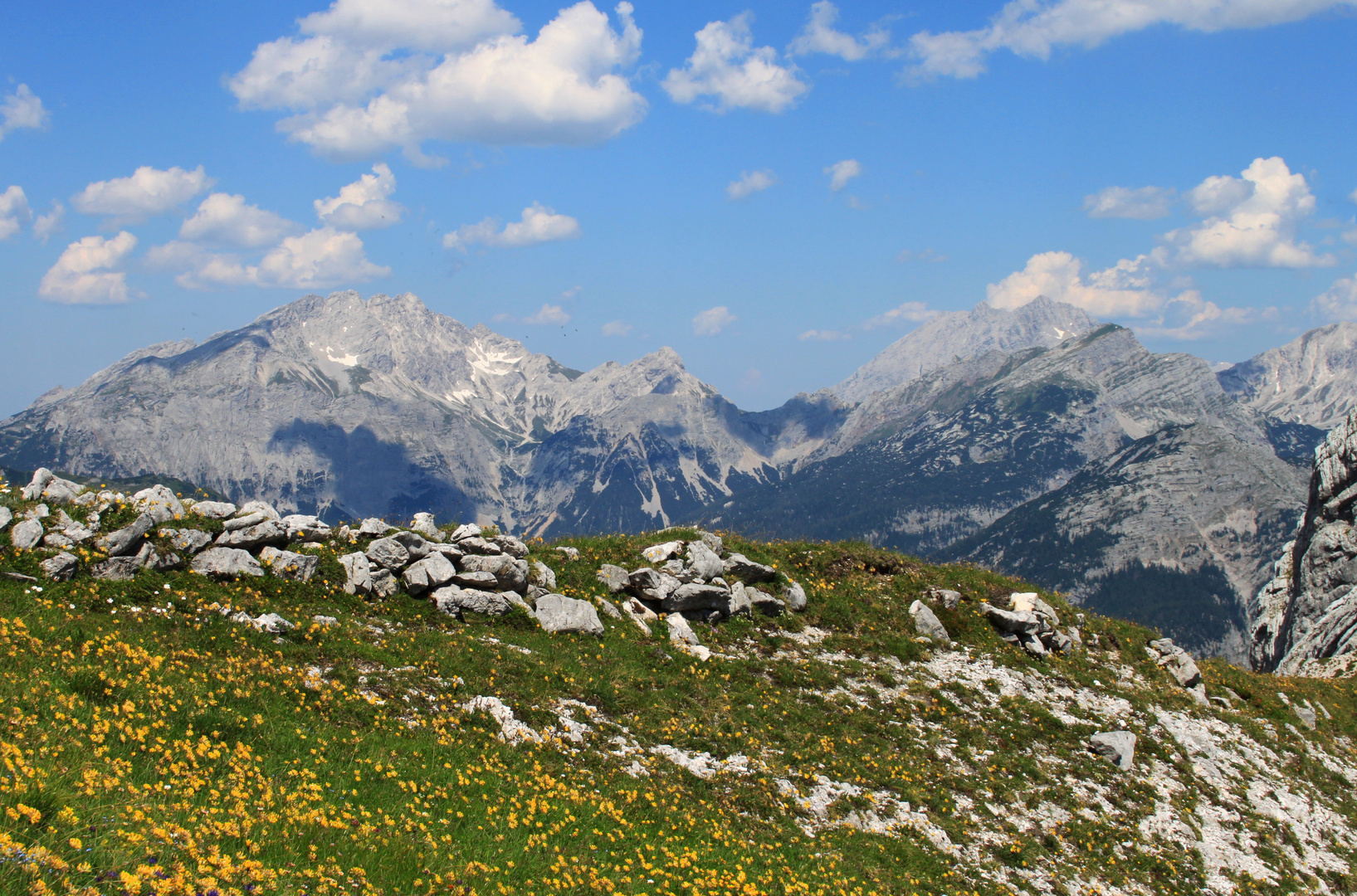 Hoch oben auf dem Berg