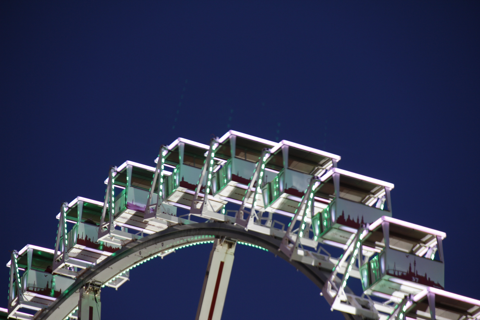 Hoch oben im Riesenrad